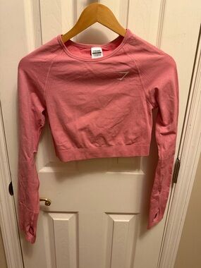 Gymshark Seamless Cropped Long-Sleeve Tops